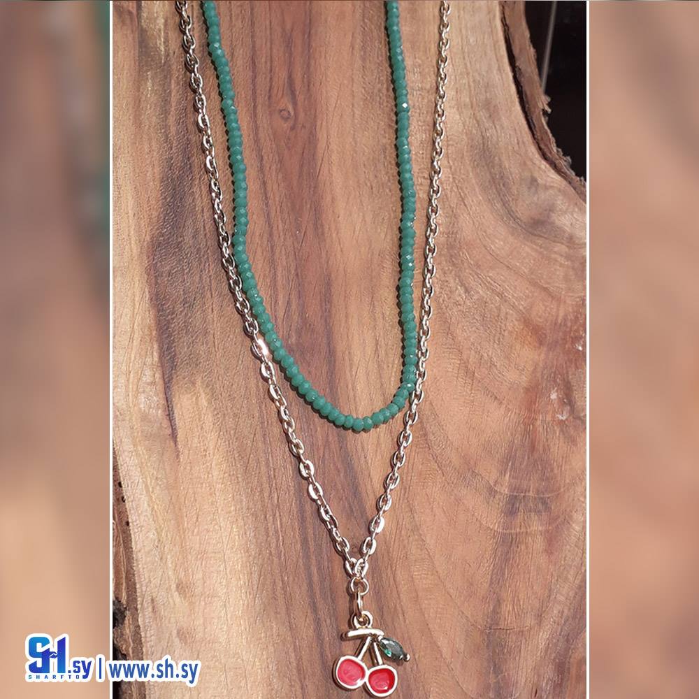 قلادة موديل كرزة (عقيق)