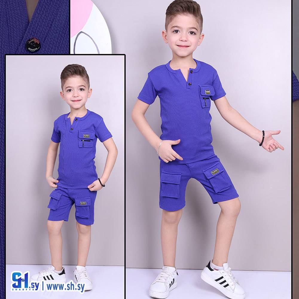 طقم صبياني شورت موديل 5194 (زمار مود)