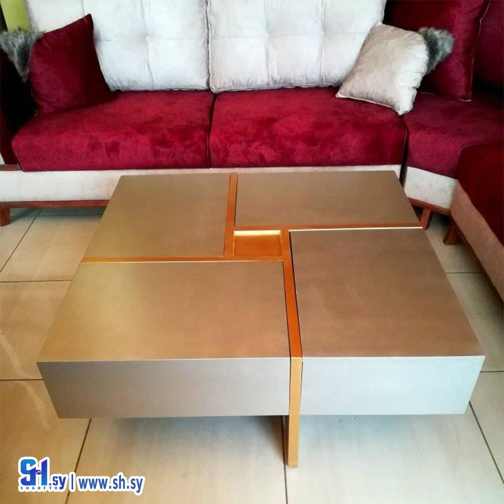 طاولة مع دروش سحب (مفروشات الأهرام)