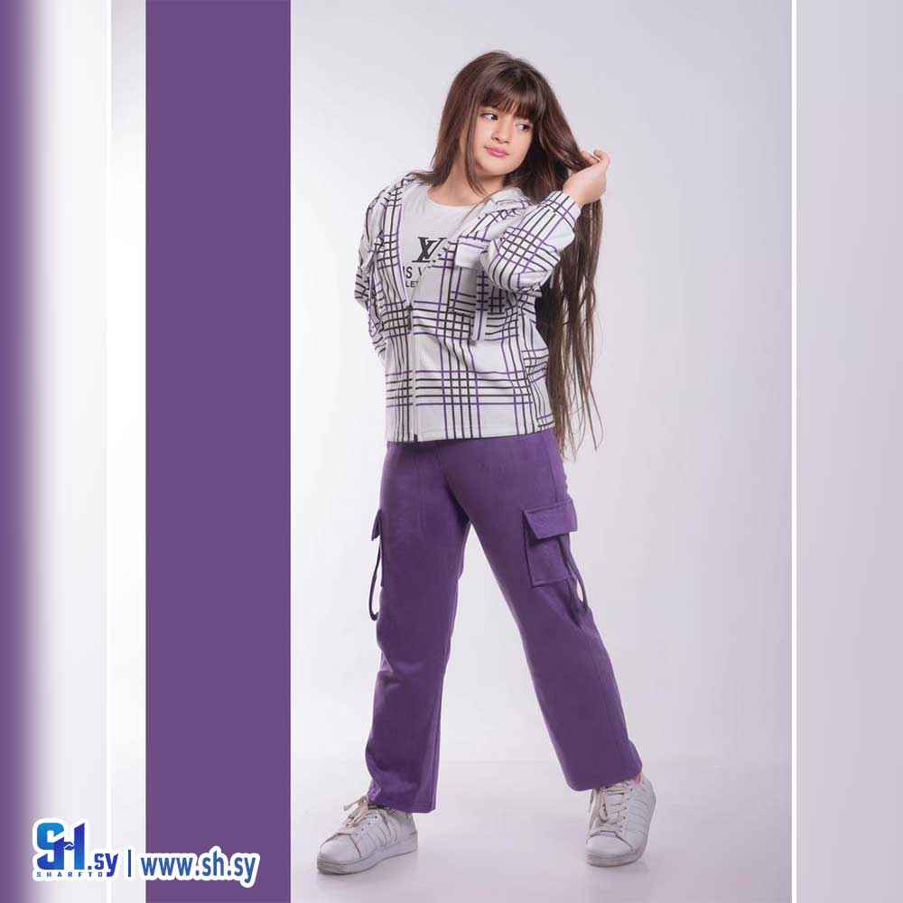 بيجامة بناتي موديل 1122 (بي بي M H)