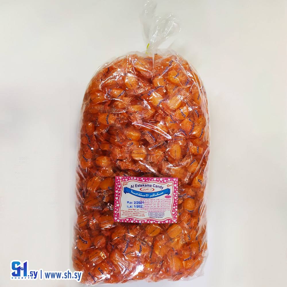 سكاكر فوار بنكهة البرتقال (الاستقامة)