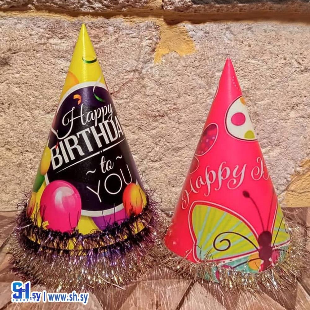 طاقية ميلاد كرتون عبارات (كربوج إخوان)