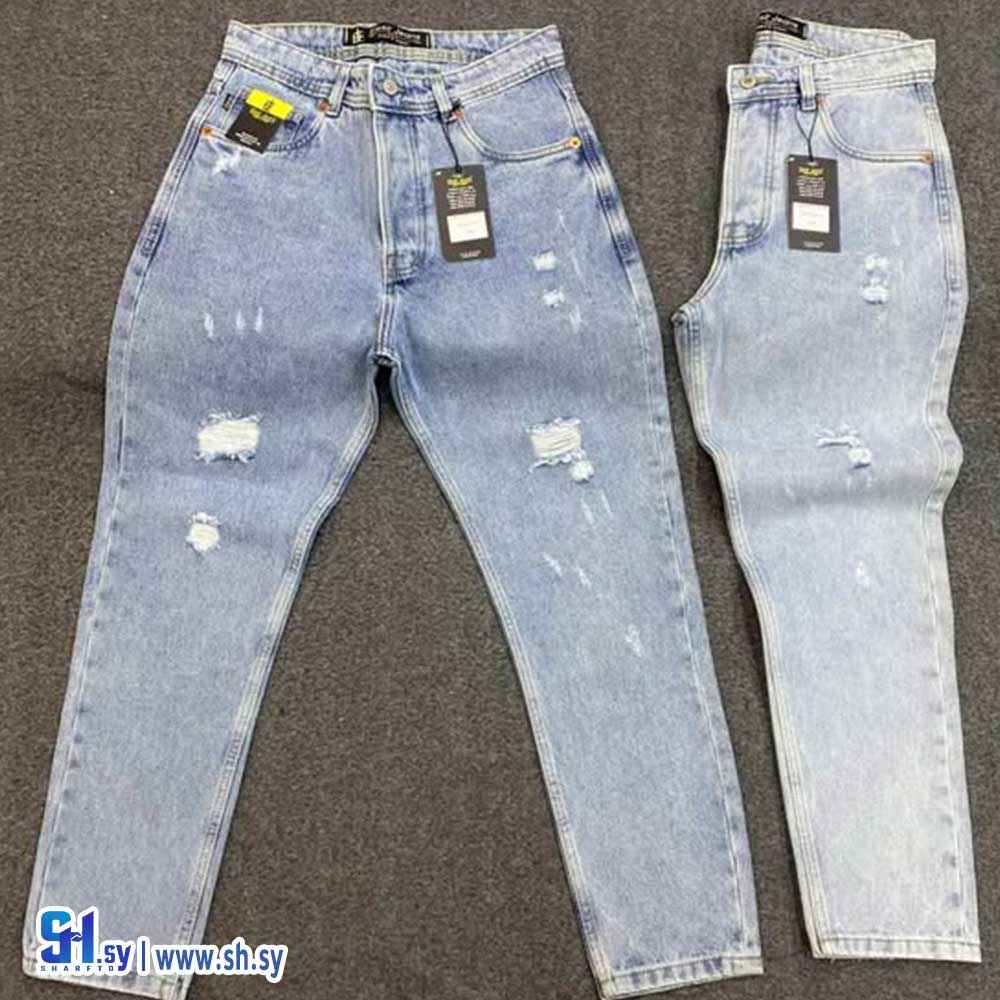 بنطال جينز ماركة اليسار موديل 1151 (شركة حمزة للجينز)