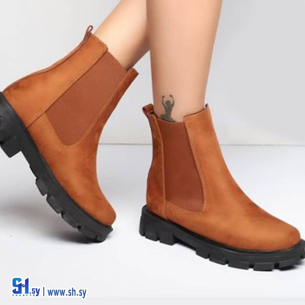 جزمة نسائية جوانب مطاط  (Kit shoes)