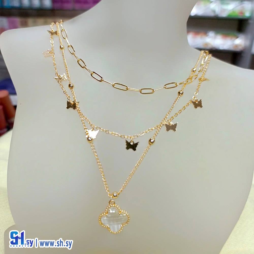 قلادة فان كليف ثلاث طبقات (White)