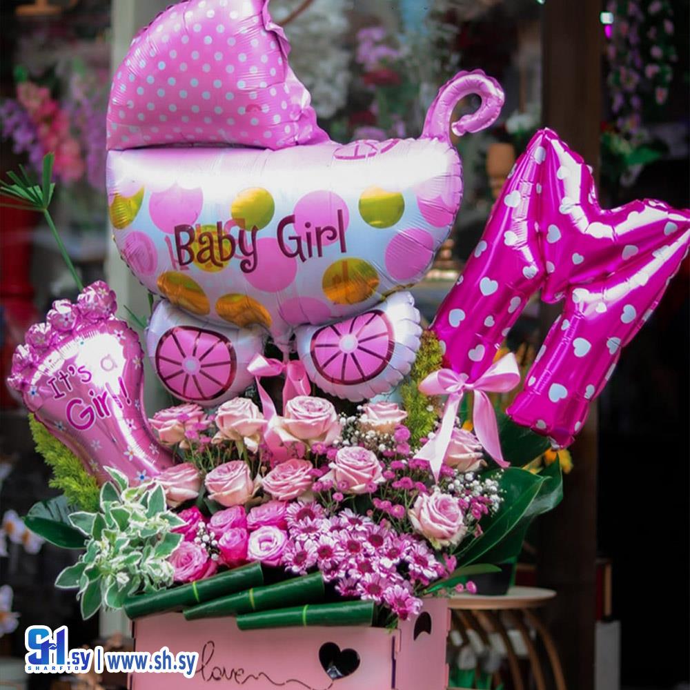 تزيين حفلات ولادة (أزهار الوروس)