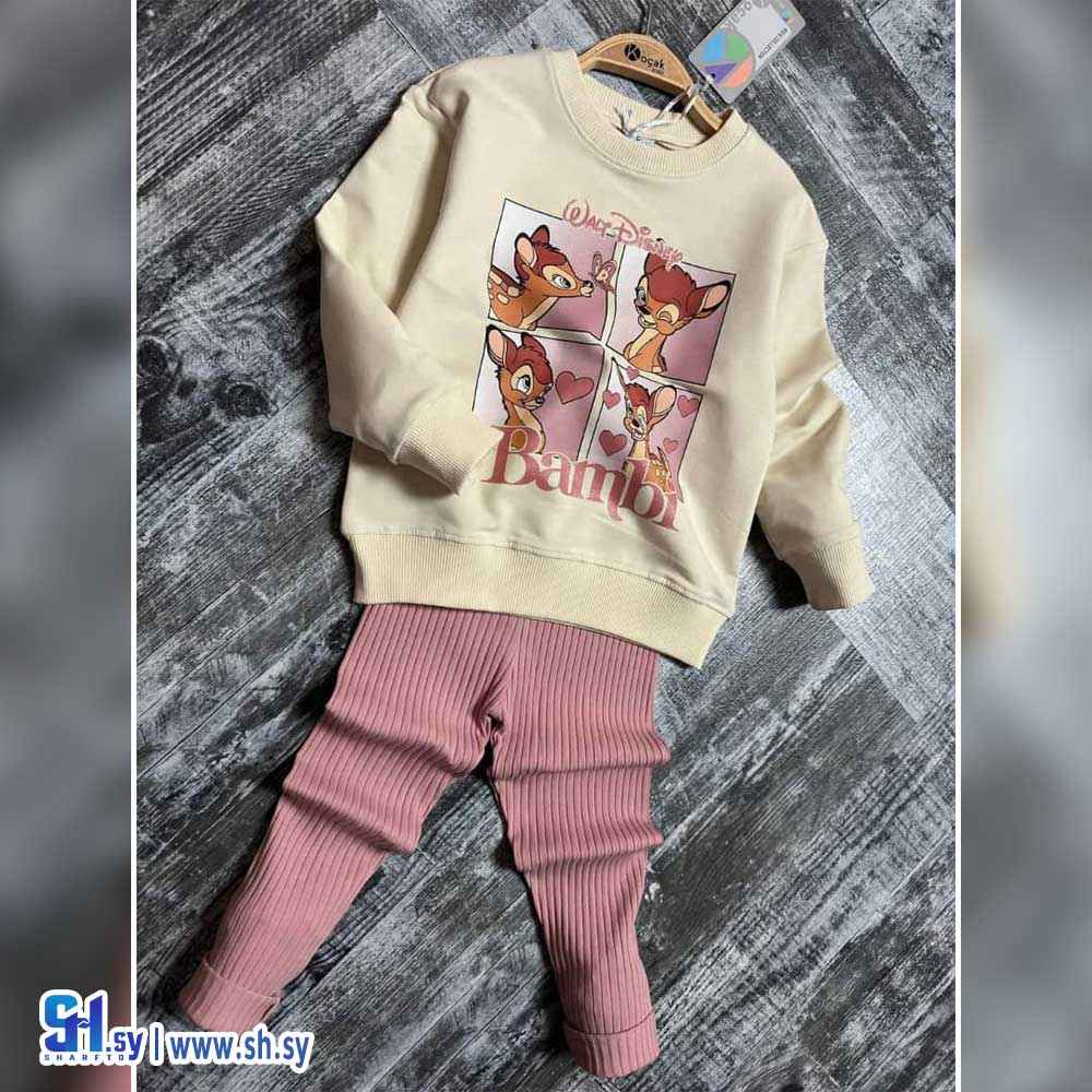 بيجامة بناتي موديل Bambi (Fashion World)