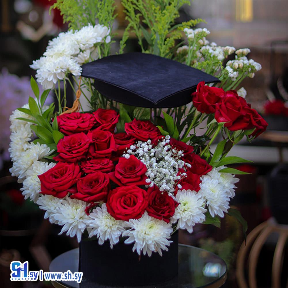 تزيين باقات  تخرج 2(أزهار الوروس)