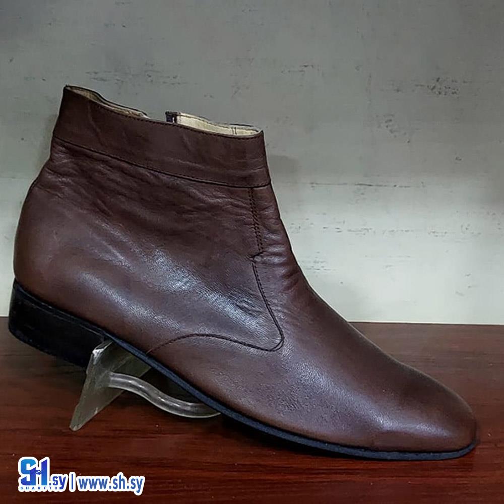 حذاء جلد طبيعي بالكامل(احذية المثالي)