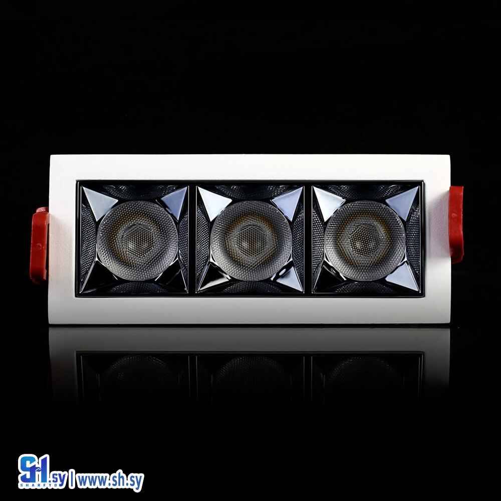 ضوء 3 دوائر مجوفة أبيض (اسراج المضيء)