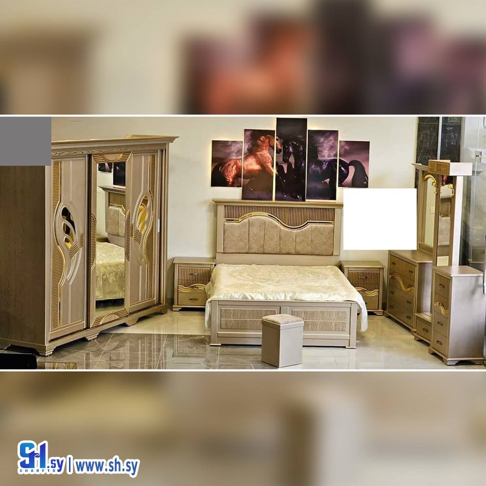 غرفة نوم زان معاكس ماليزي 5 (مفروشات وردي)