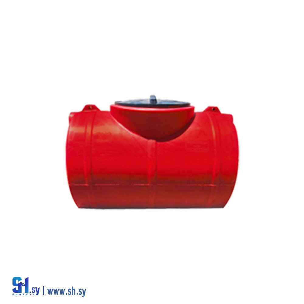 خزان ماء 250 لتر سقيفة مدور افقي (ريان بلاست)