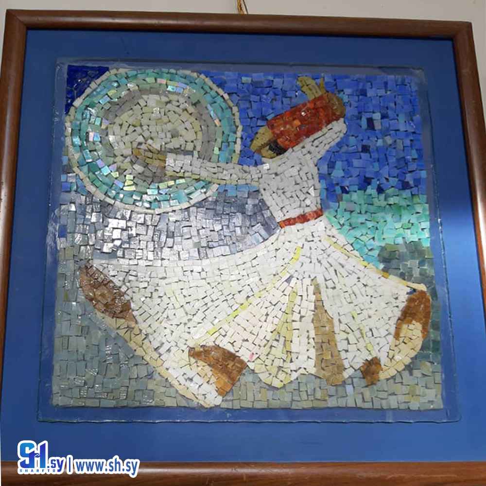 لوحة الميلوية  موزاييك زجاج (نجوى الشريف)