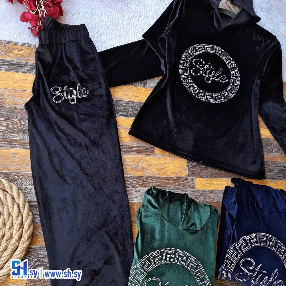 بيجامة نسائي مخمل (ملبوسات حمودة)