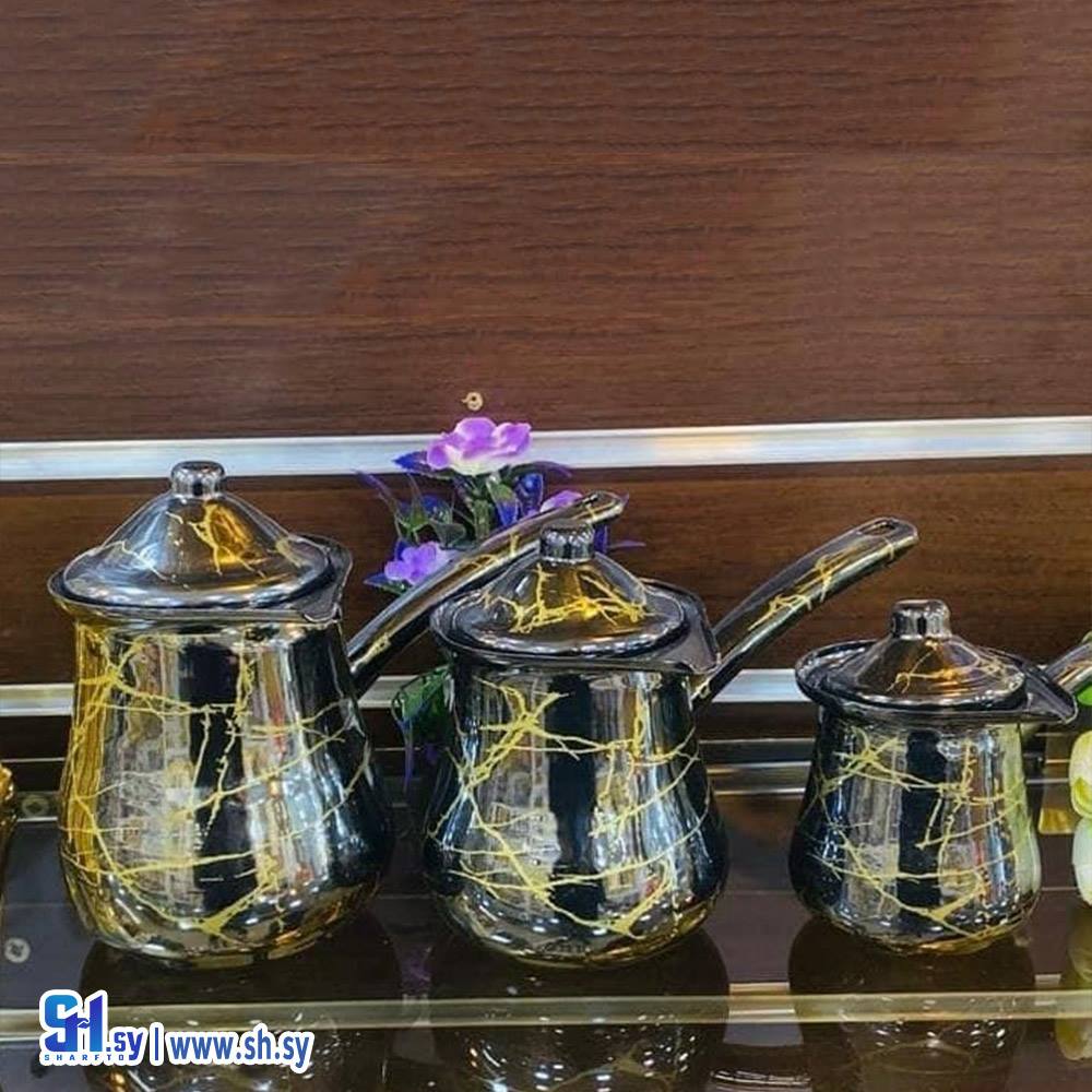 طقم ركوات قهوة ماربل (طعمة للتجارة)