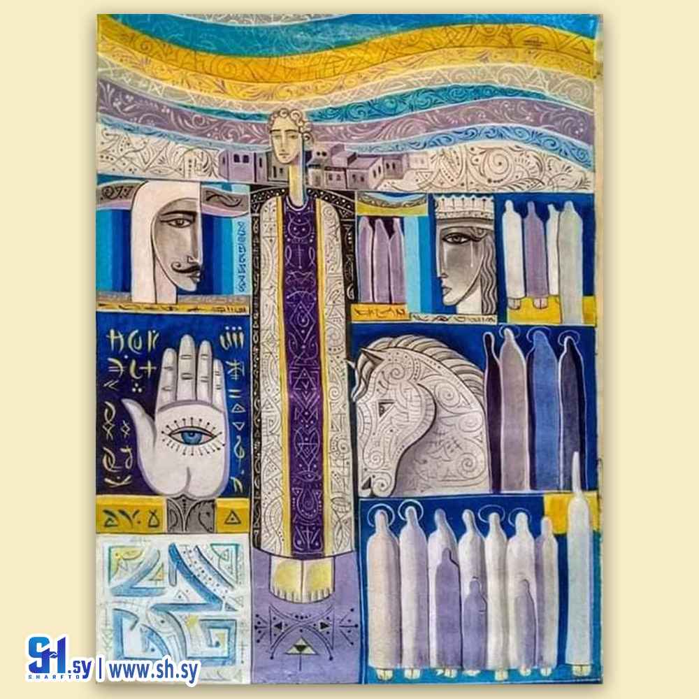 رسمة إكرليك على قماش 18 (AlFredo Shankan)