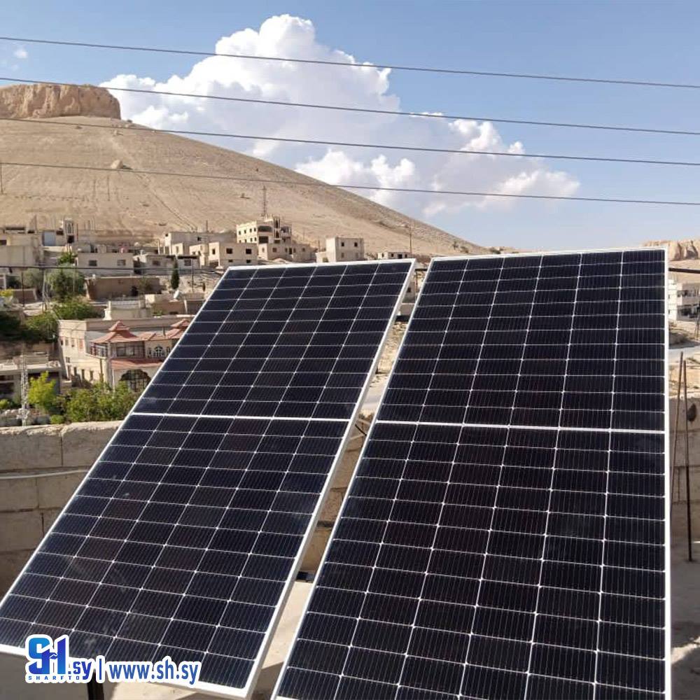 لوح طاقة شمسية 4 ألواح (البشير للأدوات الصحية والخردوات)