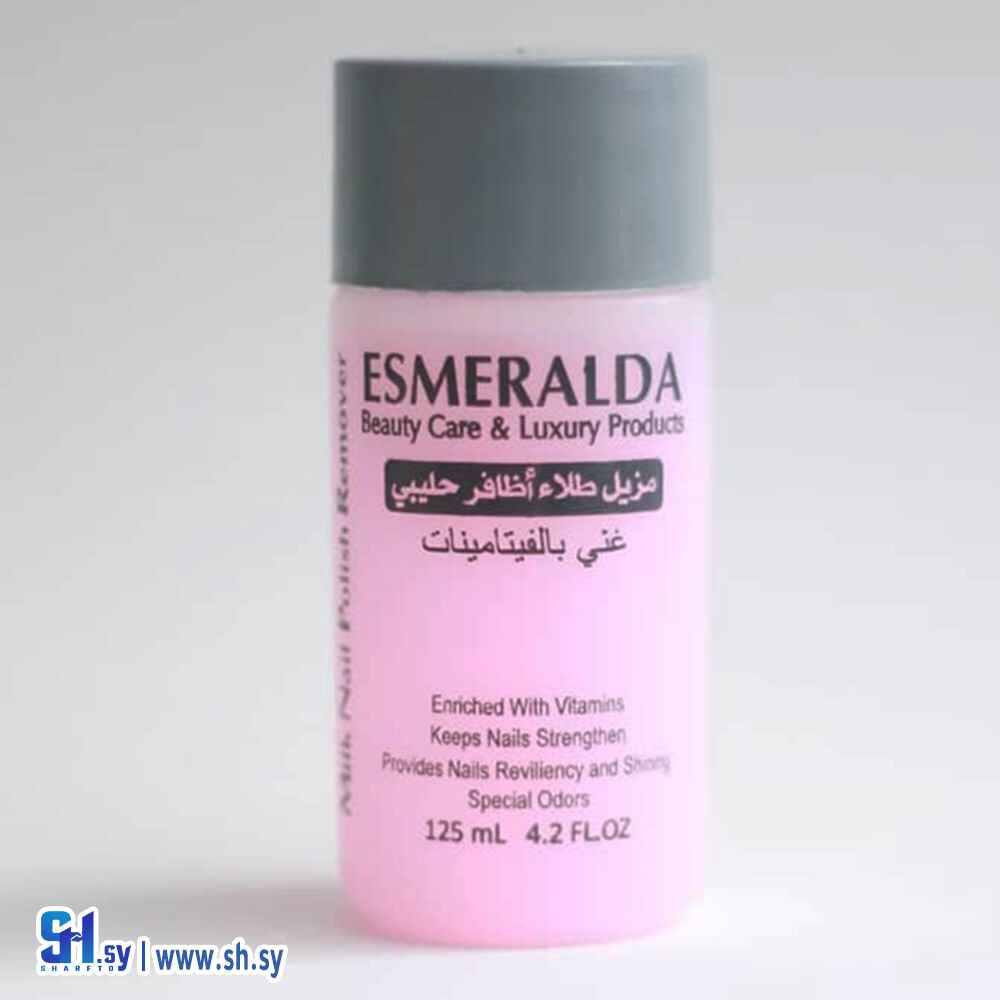 مزيل طلاء الأظافر الحليبي برائحة الورد (ايزميرالدا)