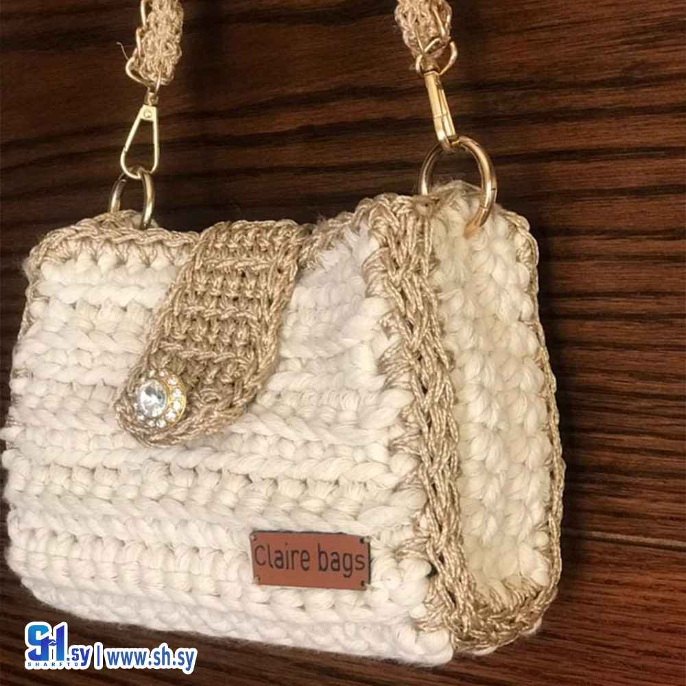 حقيبة كتف نسائية كروشيه (Claire bags)