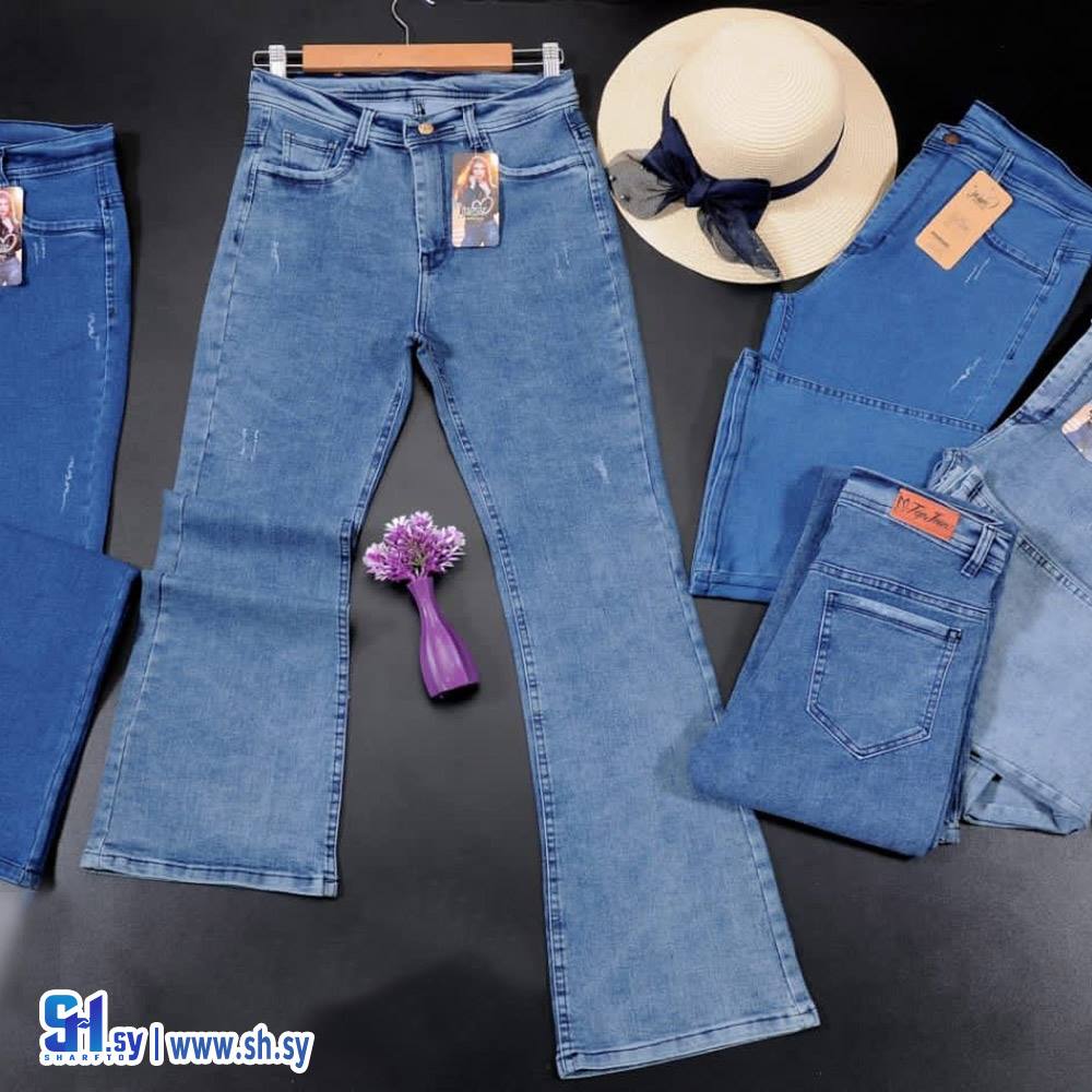 بنطال جينز نسائي موديل 0185 (شركة شيخ موسى)