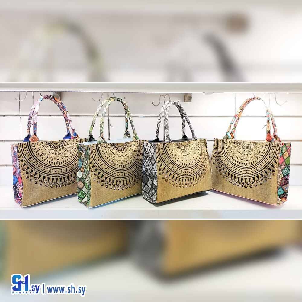 حقيبة يد نسائية على الطراز العرقي (حقائب الهيثم)