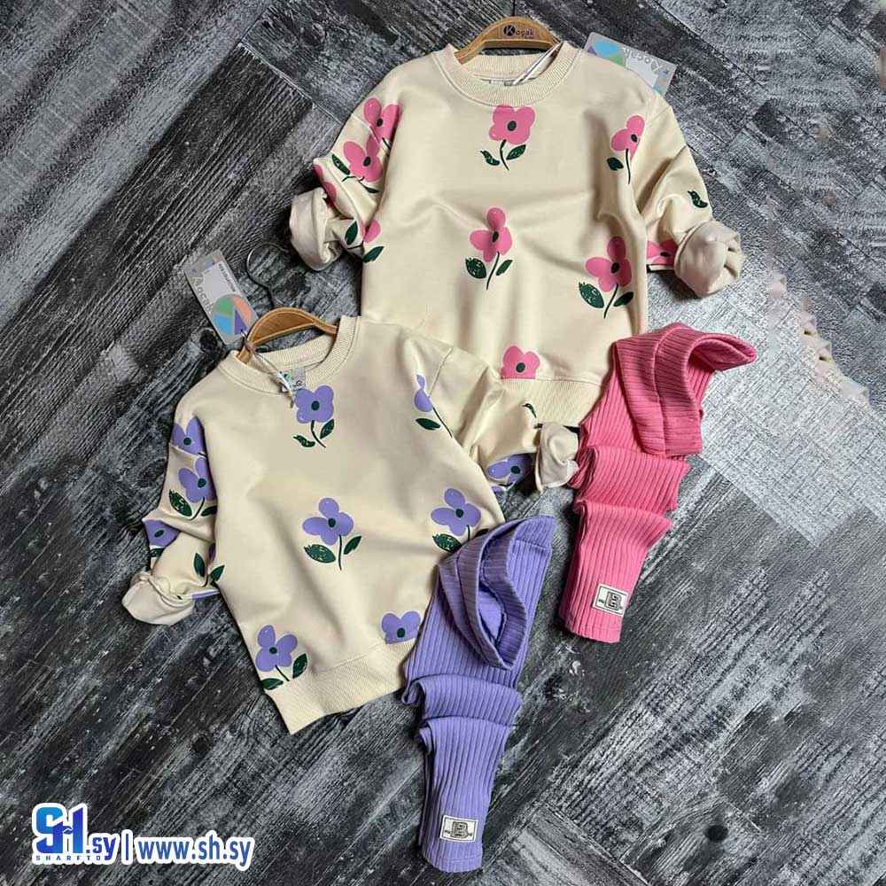 طقم بناتي فليس (Fashion World)
