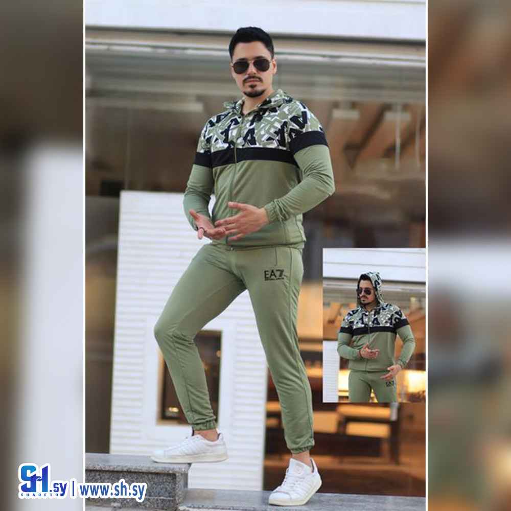 بيجامة رجالي كم طويل (صوفان سبورت)