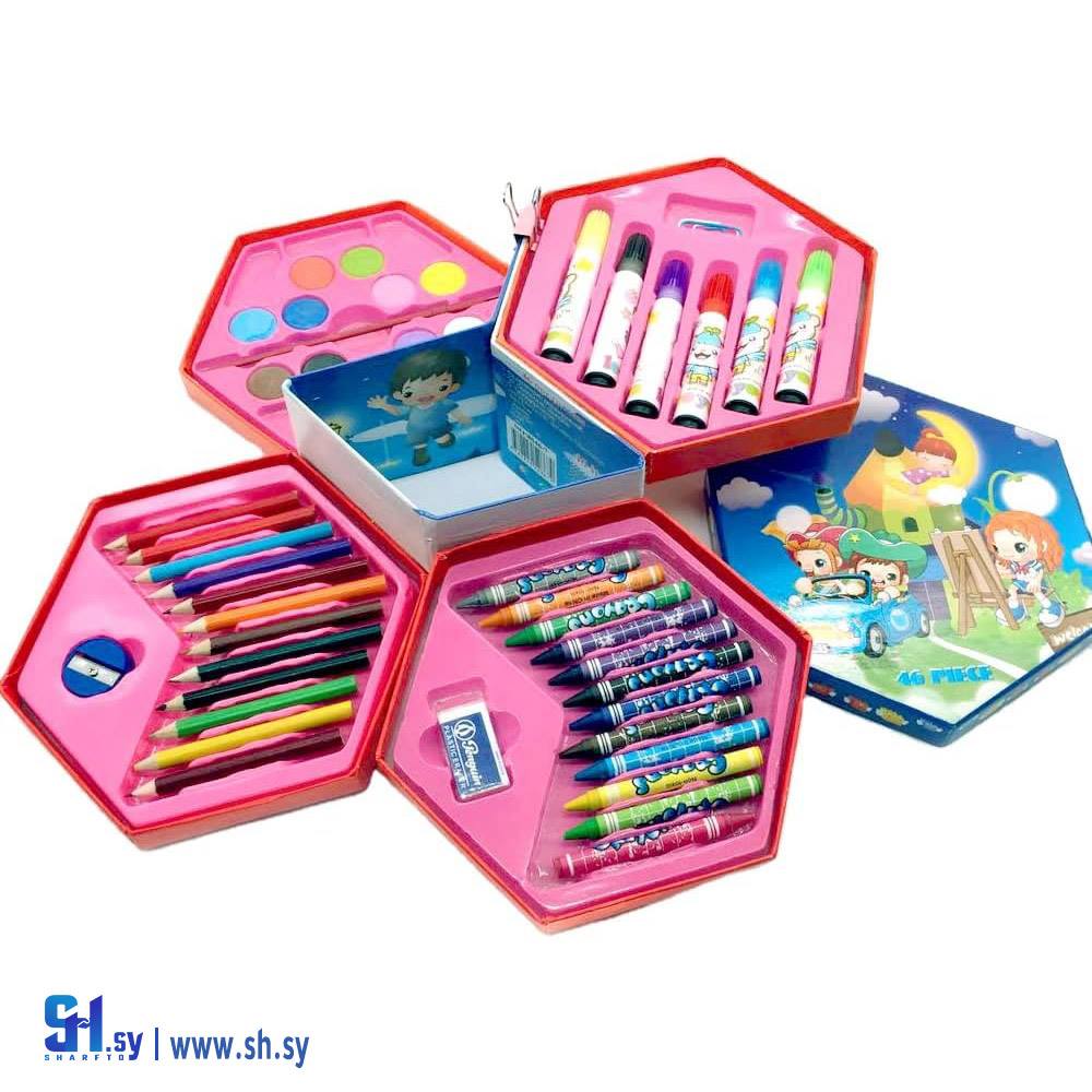 مجموعة الوان ٤٦ لون طبقات 2  (ألعاب السمان)