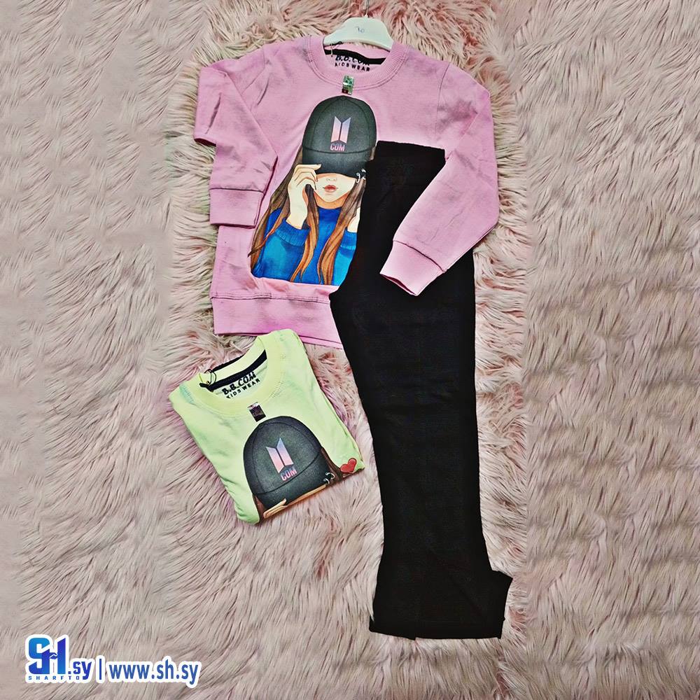 بيجامة خريفي بناتي (Pink&Blue)