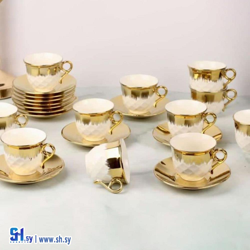 طقم فناجين قهوة  (عصرونية زاهر العطري)