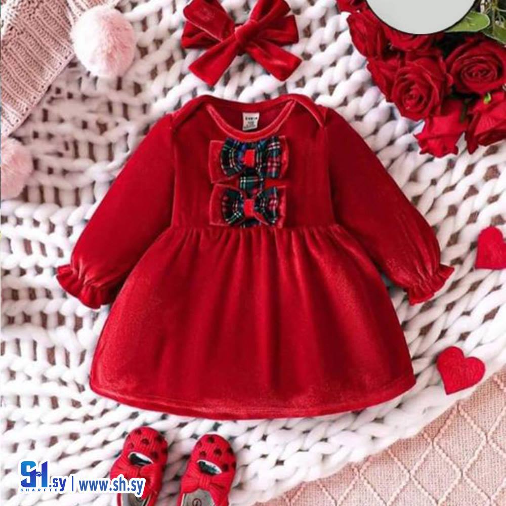 فستان بناتي مخمل (Mimi Kids)