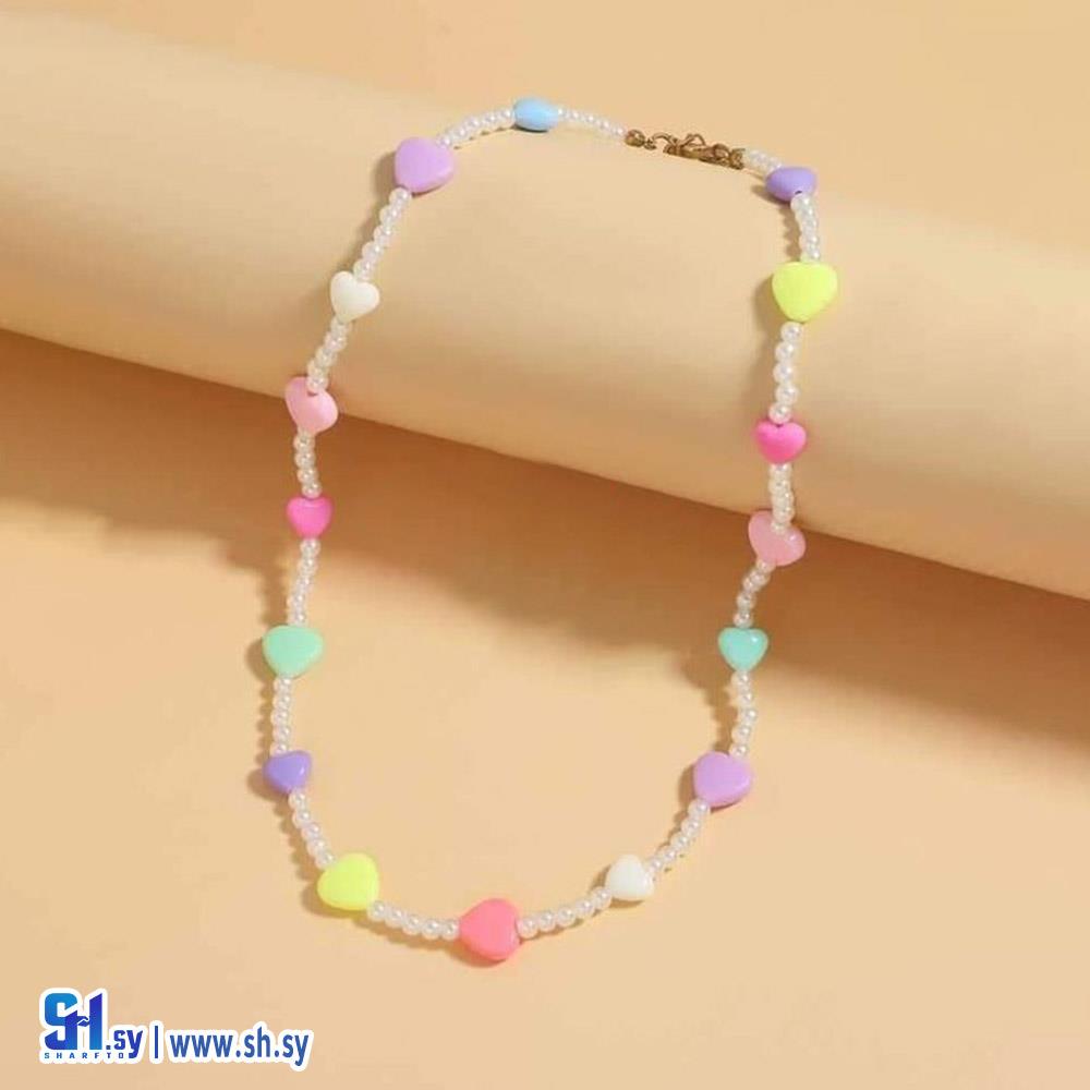 قلادة قلوب مارشميلو (Moonstone Store)