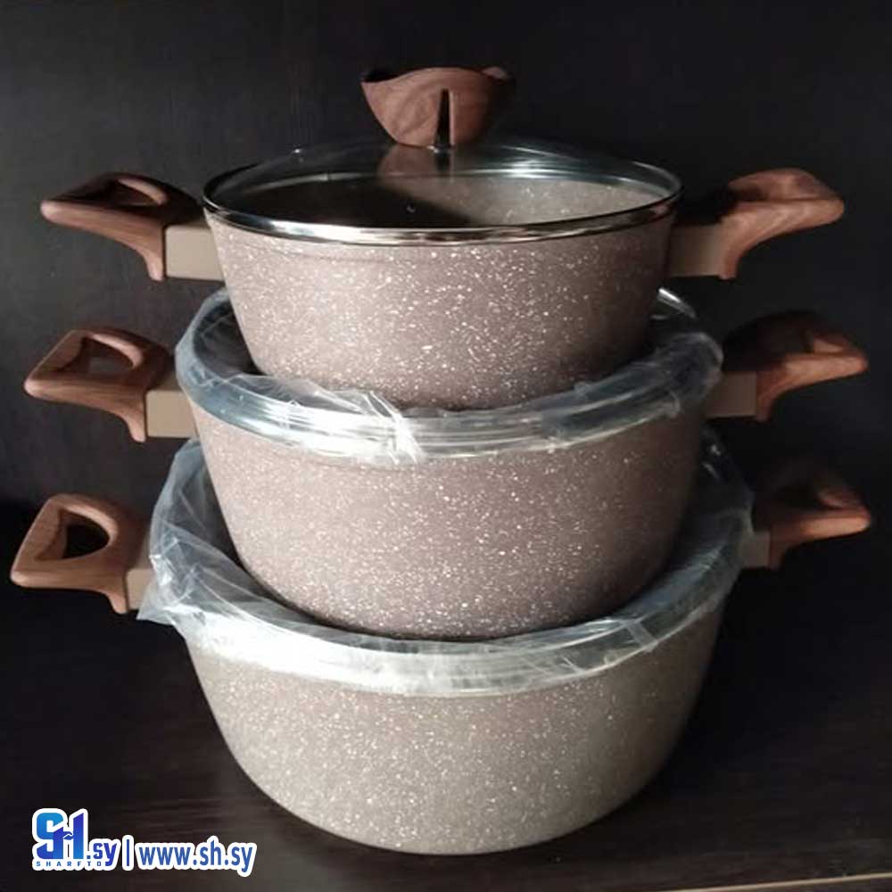 طقم طناجر غرانيت (القلعة للأدوات المنزلية)