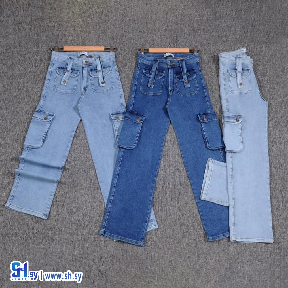 بنطال جينز نسائي موديل 1287 (ألبسة سوا)