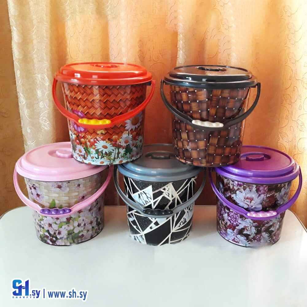 سطل قمامة مع غطاء (الغانم)