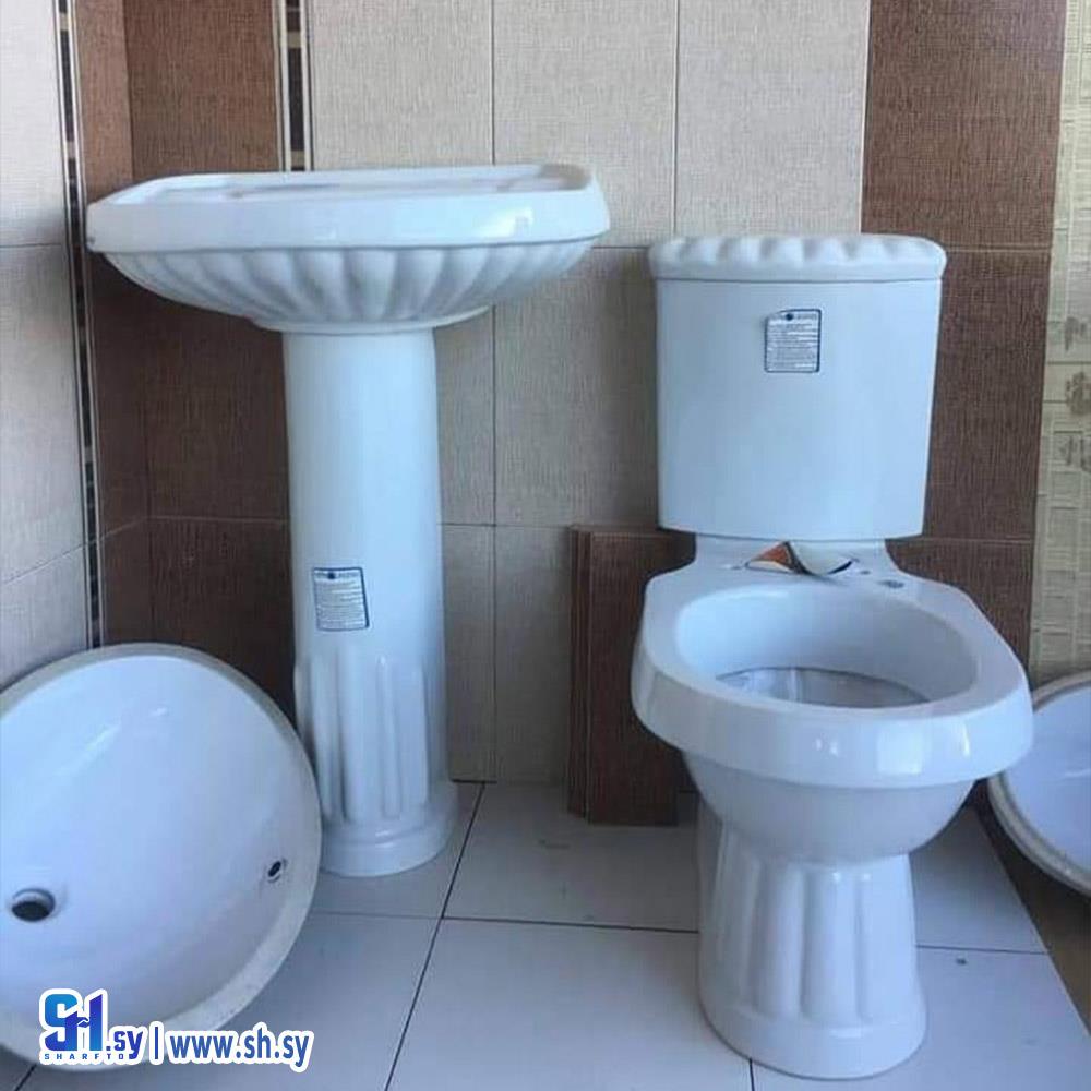 طقم مغسلة و كرسي فرنجي (السلطان)