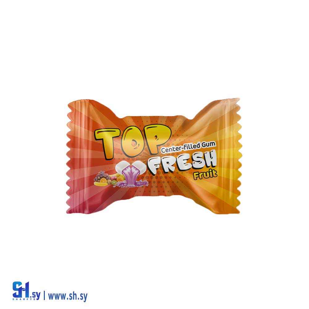 علكة توب فريش ظرف فواكه (زاهي)