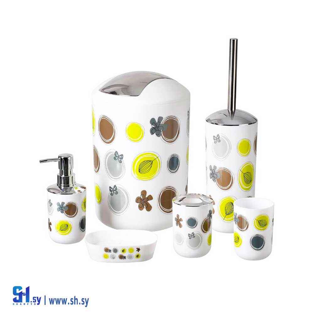 طقم حمام منقوش موديل 5 (بيتنا للأدوات المنزلية)