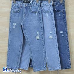 بنطال جينز بناتي بوي فريند (جودي للألبسة الولادية)