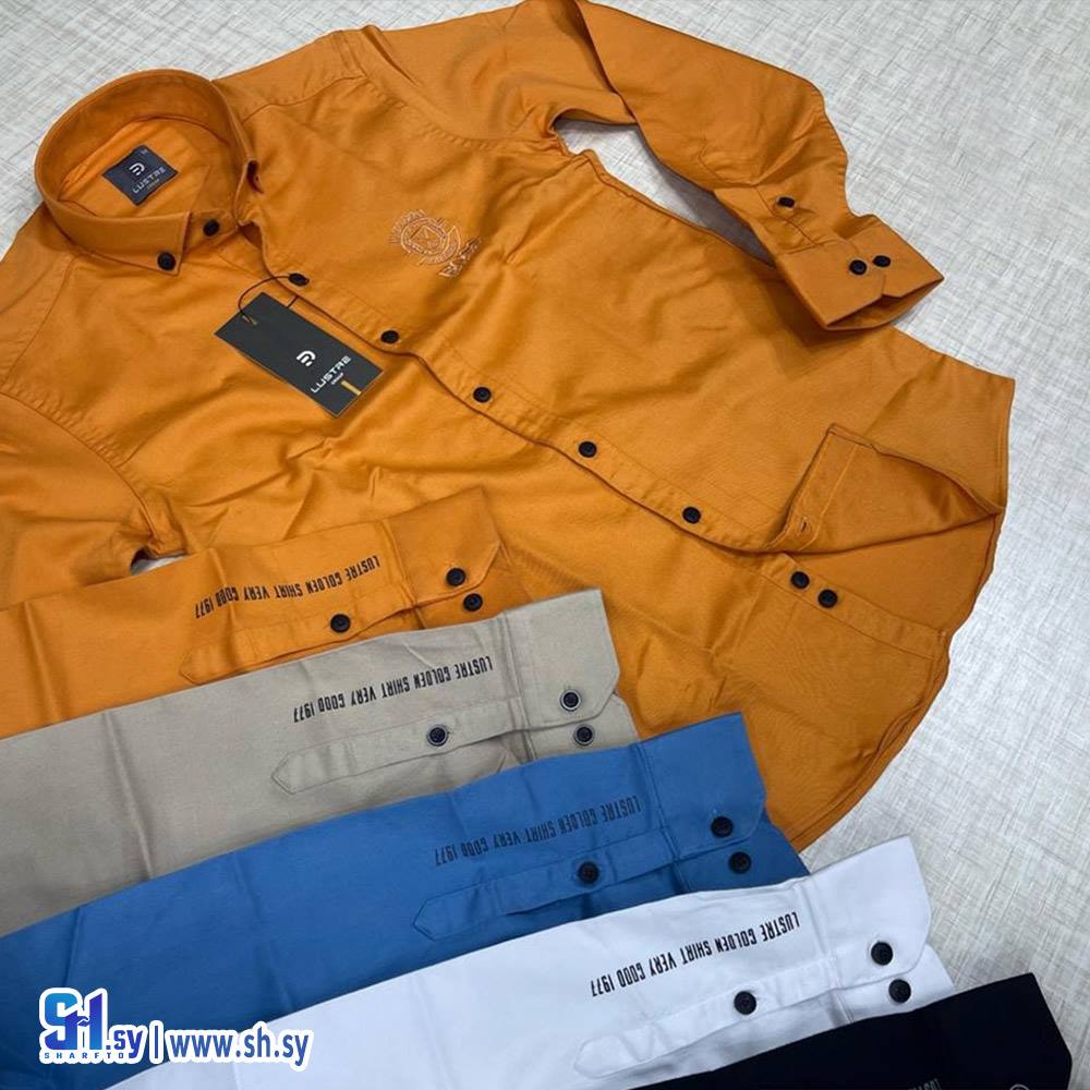 قميص كتان رجالي مطبع (ألبسة جود)