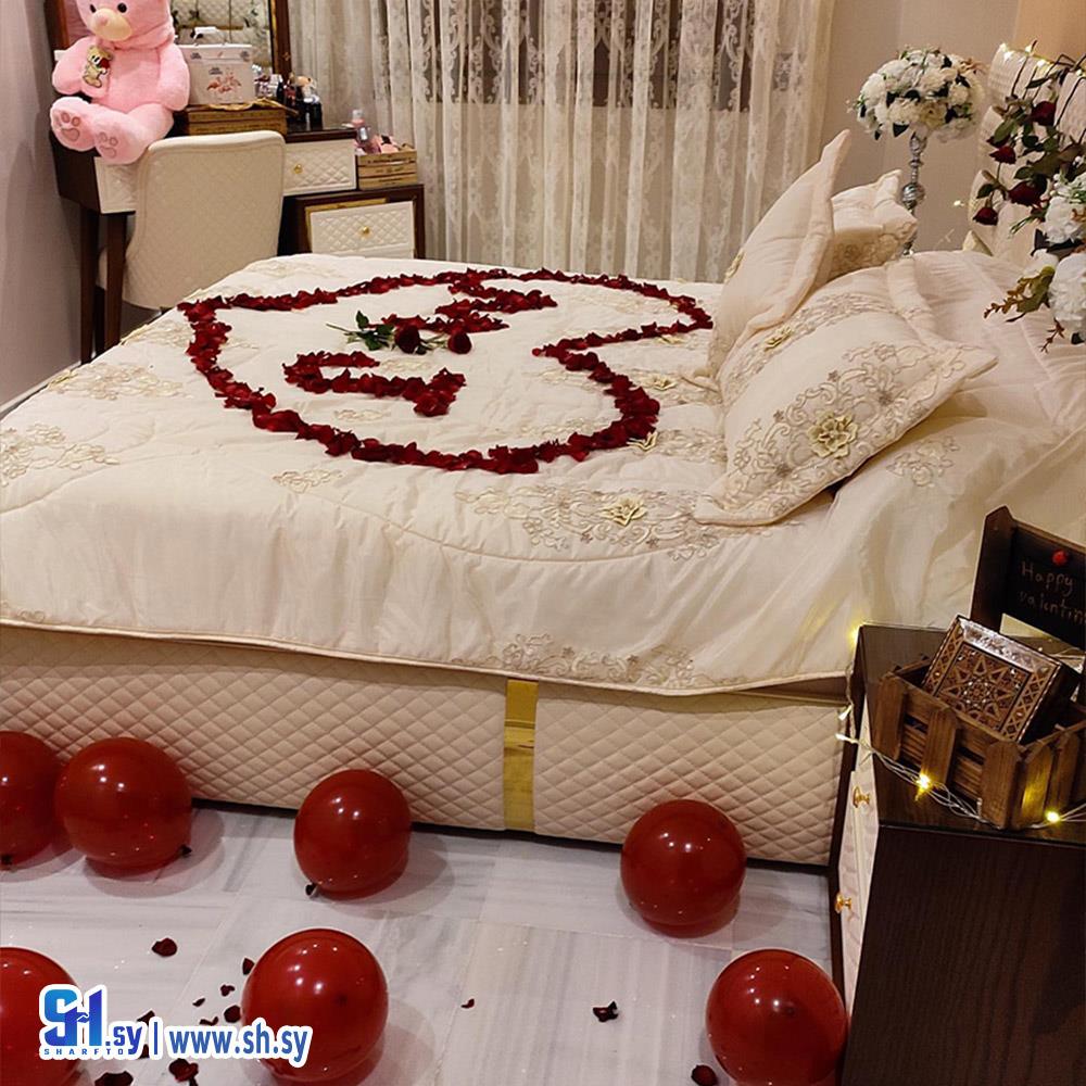 تزيين غرف العرسان (ازهار نيلوفر)