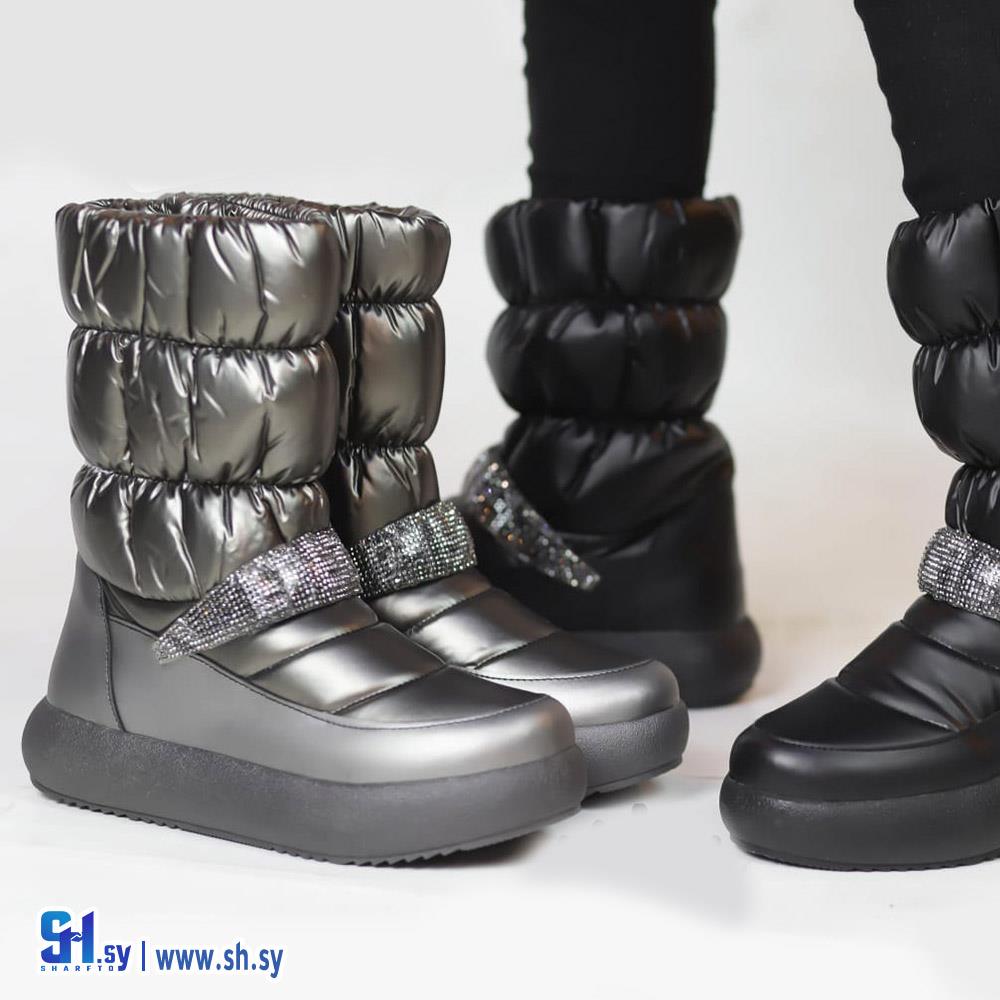 جزمة نسائية داخ فرو  (أحذية يامن)