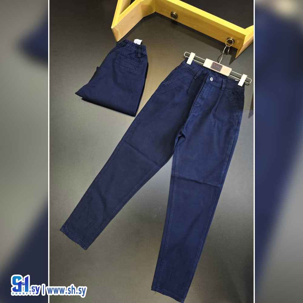 بنطال مدرسي صبياني موديل 5158 (اكس وايت)