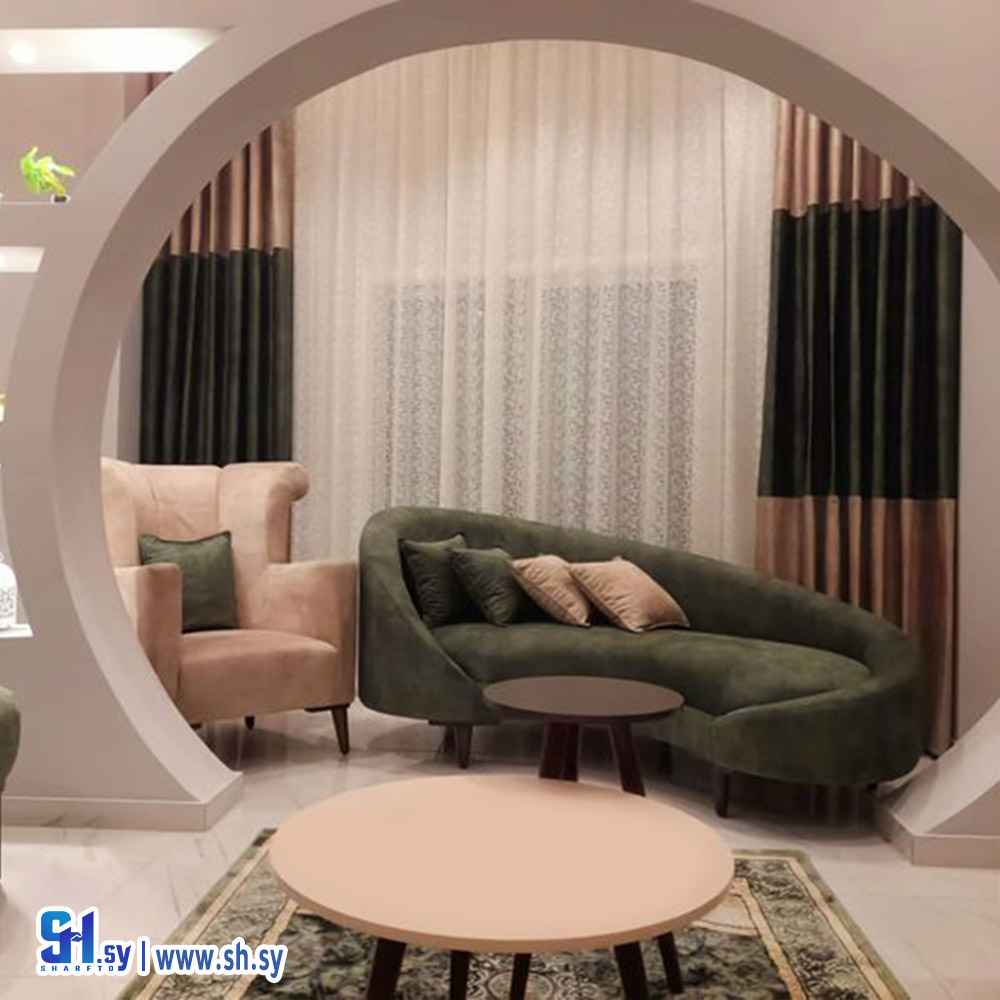 غرفة ضيافة مخملية (مفروشات النجاح)