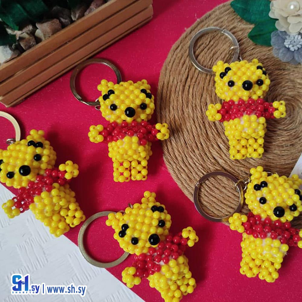 سلسلة المفاتيح دب العسل (M&N Handmade)