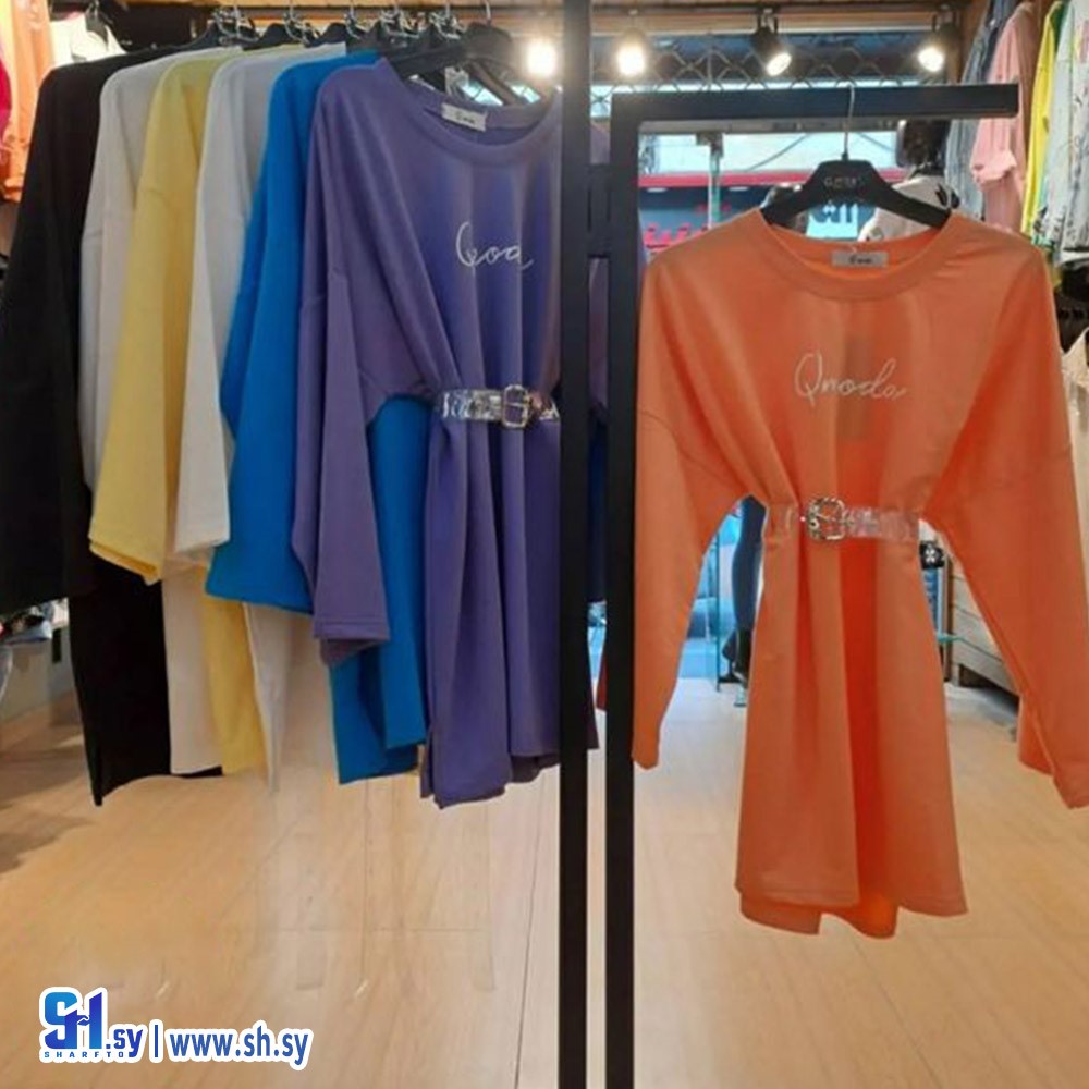 كنزة نسائي طويلة مع زنار (Vello store)