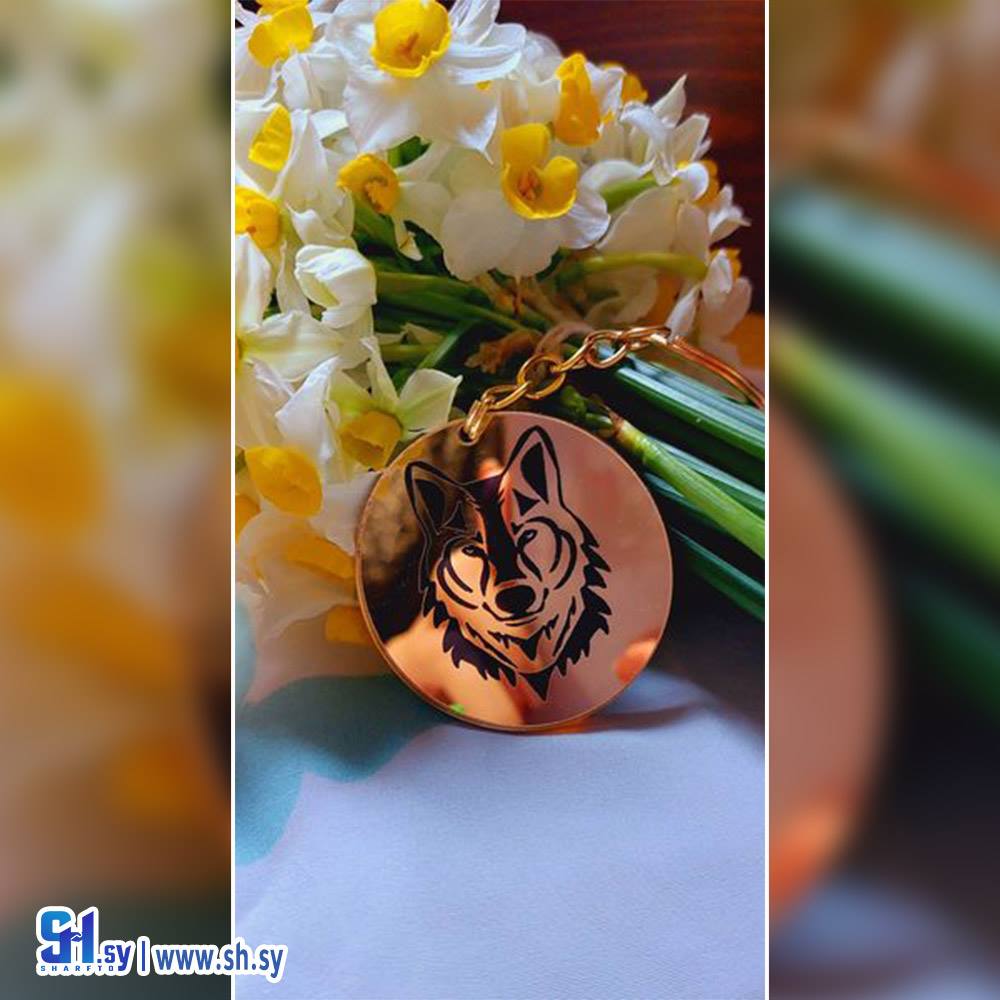 سلسة مفاتيح بشكل ذئب (Nour Accessories)