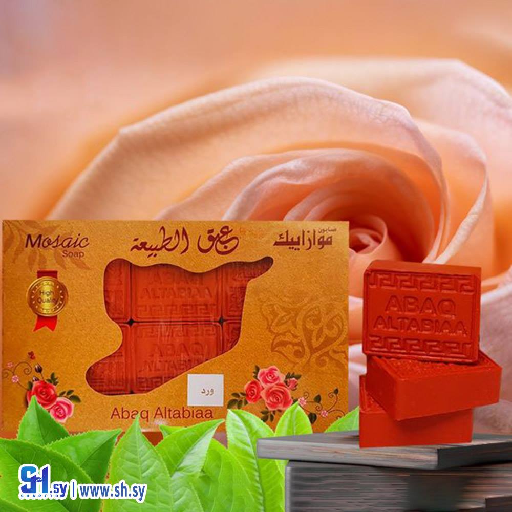 مجموعة صابون الورد (عبق الطبيعة)