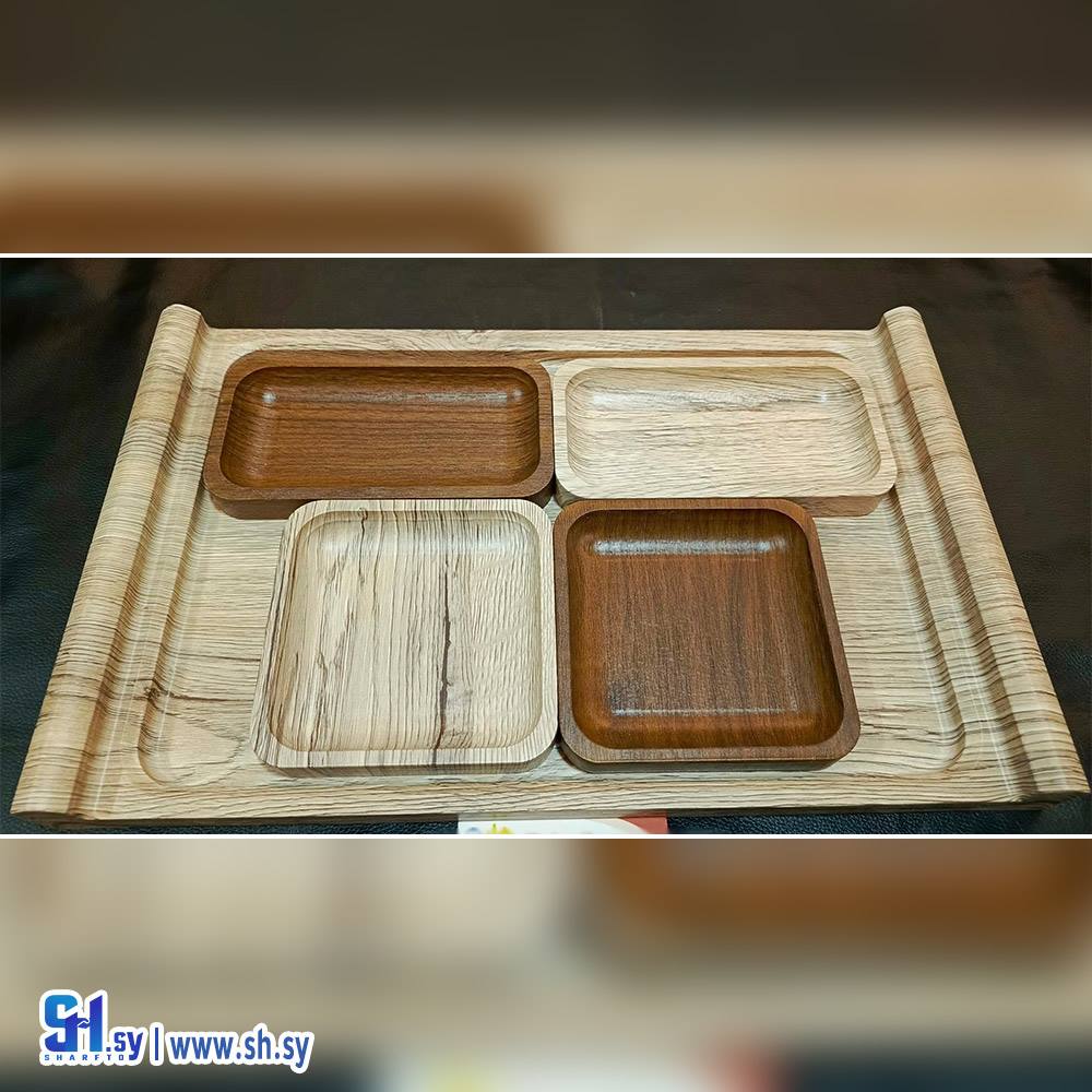 صينية مع صحون طعام 1 (مودرن هاوس)