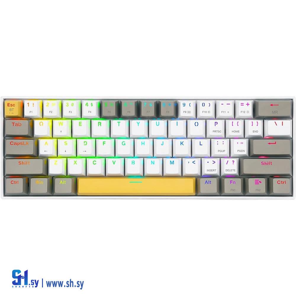 K530YL&WT&GYRGB REDRAGON كيبورد (4Technology)